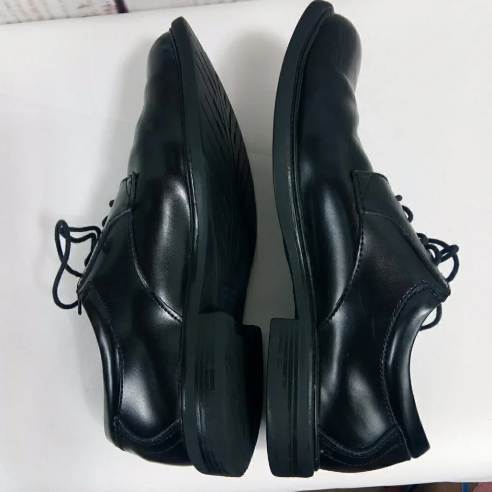 Nunn Bush Comfort Gel Black Leather Dress Shoes